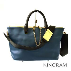 Chloe Baylee Handbag Blue Leather Shoulder Bag